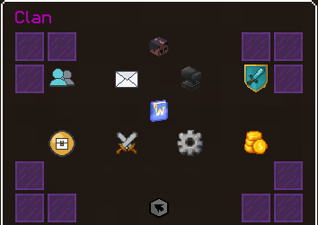 Le menu de clan