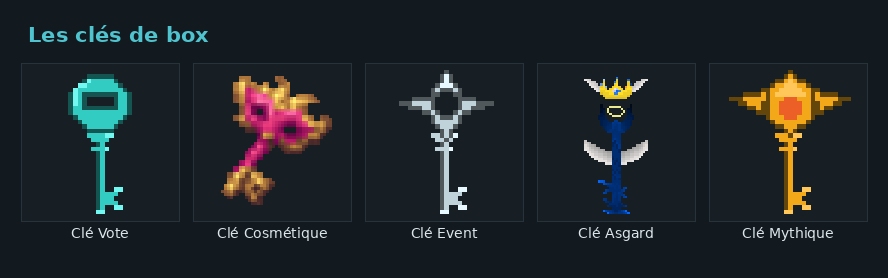 Les cinq clés